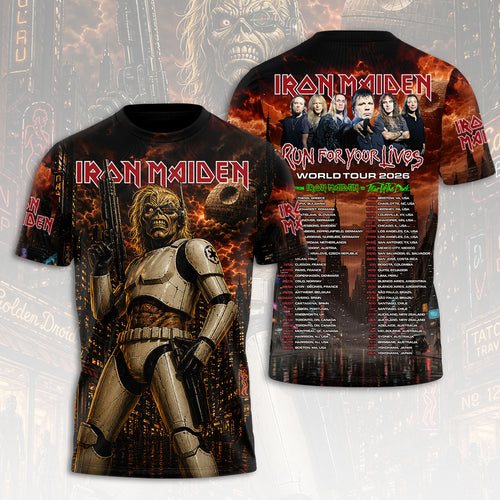 Iron Maiden 2026 World Tour 3D Apparel – HOATT19141