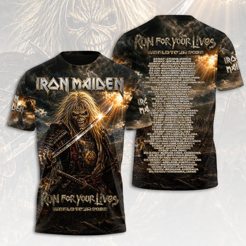 Iron Maiden 2026 World Tour 3D Apparel – HOATT19376