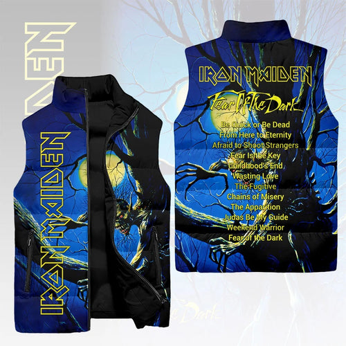 Iron Maiden Fear of the dark 3D Sleeveless Down Jacket – HOATT26887