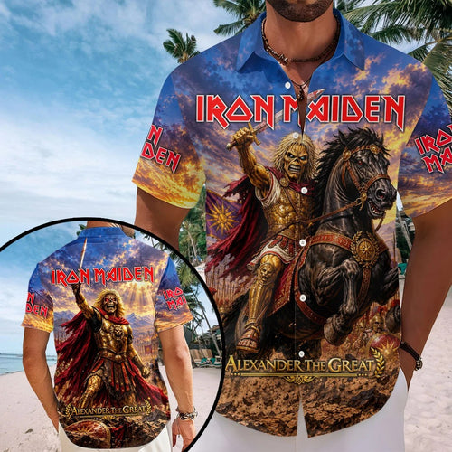 Iron Maiden Short Sleeve Button-Down Shirt – HOATT20880