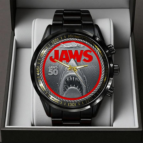 Jaws 50 Years Anniversary Black Stainless Steel Watch – TANTN16994