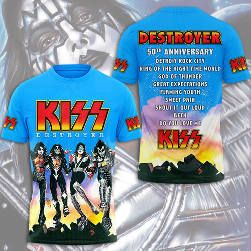 KISS Destroyer 50th Anniversary 2026 3D Apparel – TMTHU5223