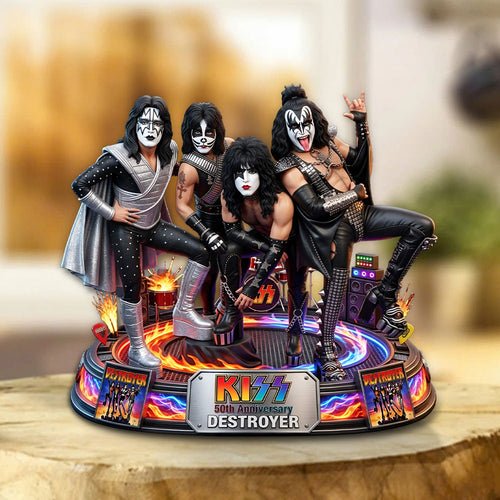 KISS Destroyer 50th Anniversary 2026 Custom Shape Acrylic Plaque – TMTHU5624