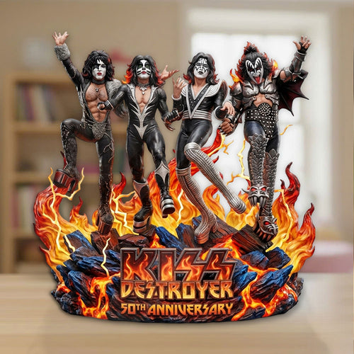 KISS Destroyer 50th Anniversary 2026 Custom Shape Acrylic Plaque – TMTHU6783