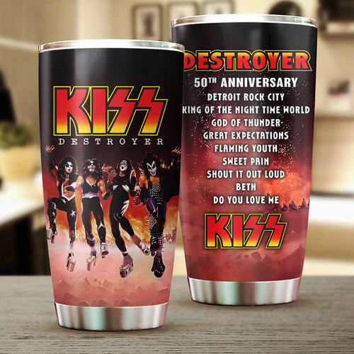 KISS Destroyer 50th Anniversary 2026 Tumbler Cup – TMTHU5081