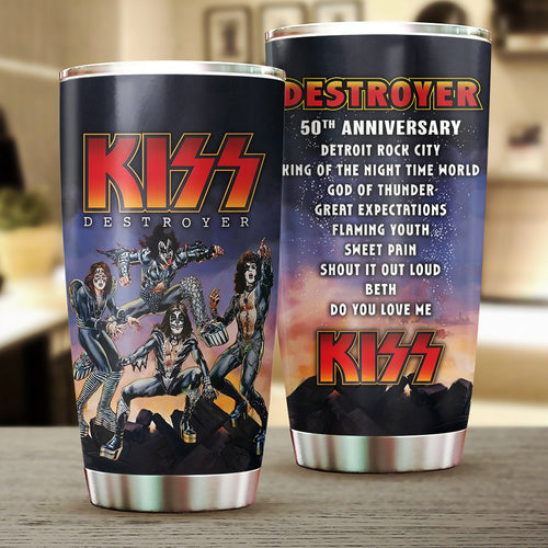 KISS Destroyer 50th Anniversary 2026 Tumbler Cup – TMTHU5155
