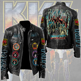 KISS Motorcycle Leather Jacket – TMTHU6062