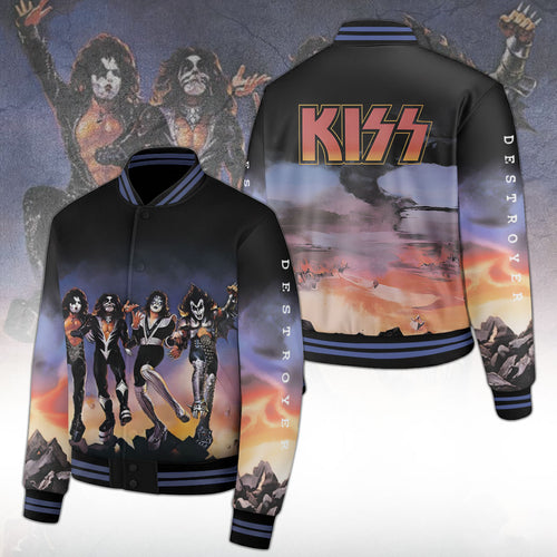 KISS Destroyer 50th Anniversary Varsity Jacket – TANTN23090