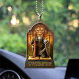 Kneel Before God Custom Shape 2-Side Printed Acrylic Car Ornament – MAITM12508