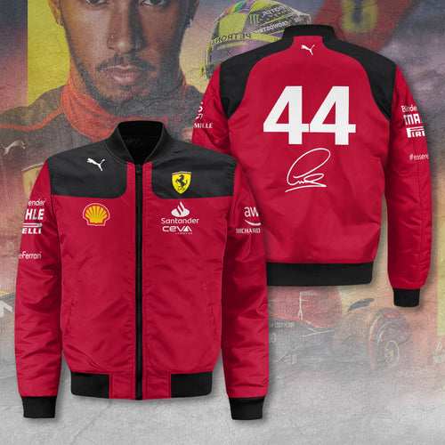 Lewis Hamilton x Scuderia Ferrari 3D Bomber Jacket – MAITM 10111