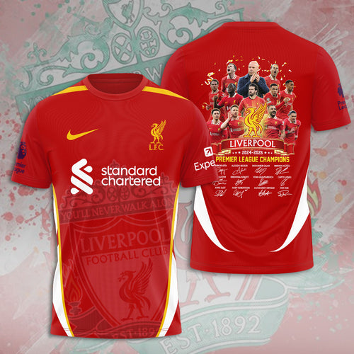 Liverpool FC 2024/25 Premier League Champions 3D Apparel – MAITM 10841