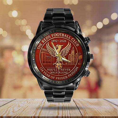 Liverpool FC Black Stainless Steel Watch – TANTN18689