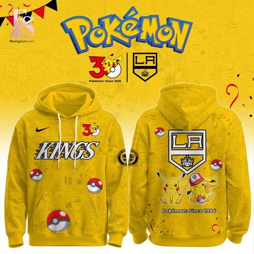 Los Angeles Kings Pokemon 30th Anniversary Hoodie
