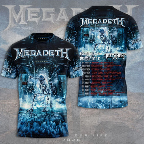 Megadeth 3D Apparel – TMTHU8854
