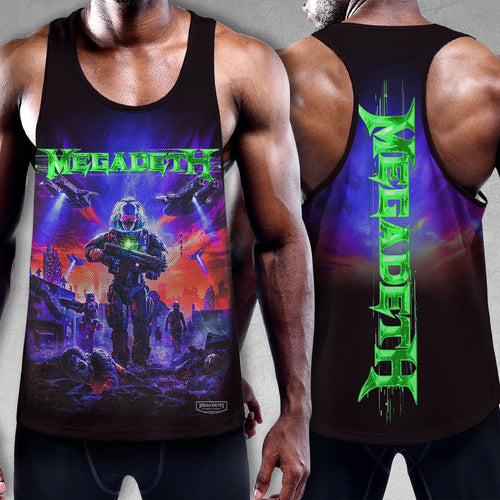 Megadeth Band Y-Back Muscle Tank Top – TMTHU 092