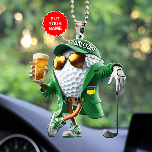 Personalized Masters Tournament Custom shape 2-sided Acrylic Car Ornament – MAITM15091