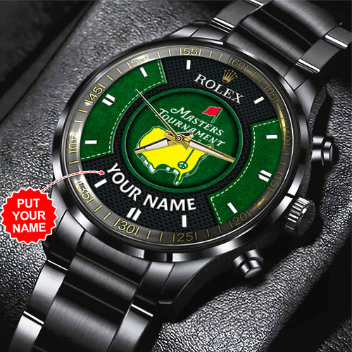 Personalized Masters Tournament x Rolex Black Stainless Steel Watch – MAITM 7630