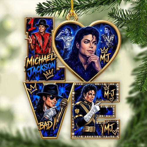 Michael Jackson Custom Shape 2-side Printed Acrylic Ornament โ HOATT21676