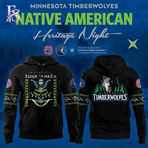 Minnesota Timberwolves 2025 Native Anmerican Heritage Night Hoodie