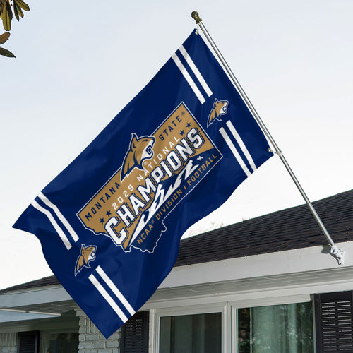 Montana State Bobcats Football 2025 National Champions 3D Double-side House Flag – MAITM14636