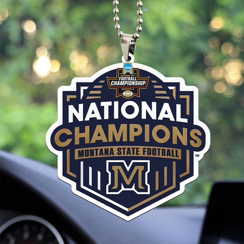 Montana State Bobcats Football 2025 National Champions Custom shape 2-sided Acrylic Car Ornament – MAITM14866