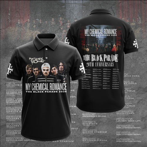 My Chemical Romance The Black Parade 2026 Tour 3D Apparel – GNE6198