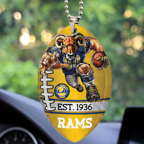 Los Angeles Rams Custom shape 2-sided Acrylic Car Ornament โ TMTHU876