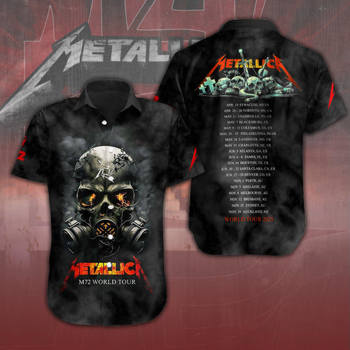 Metallica Short Sleeve Button-Down Shirt – NGHIAVT 1652.1