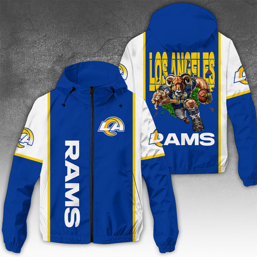 Los Angeles Rams 3D Windbreaker Jacket β NGHIAVT3935