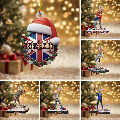 6PCS Def Leppard 2025 Custom Shape 2-Side Printed Acrylic Ornament โ NGHIAVT5724