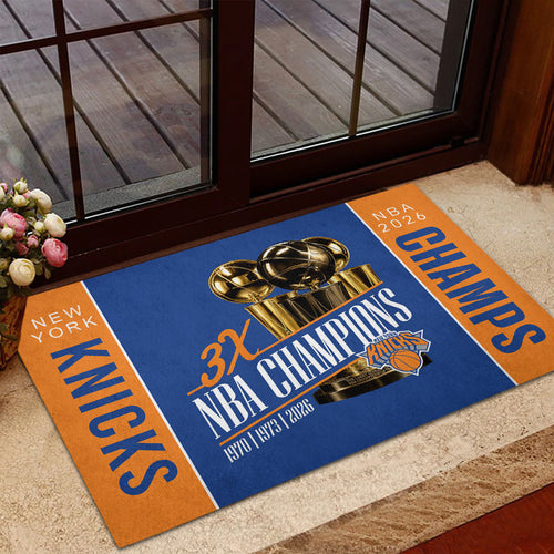 New York Knicks 2026 NBA Finals Champions Doormat – HOATT18774