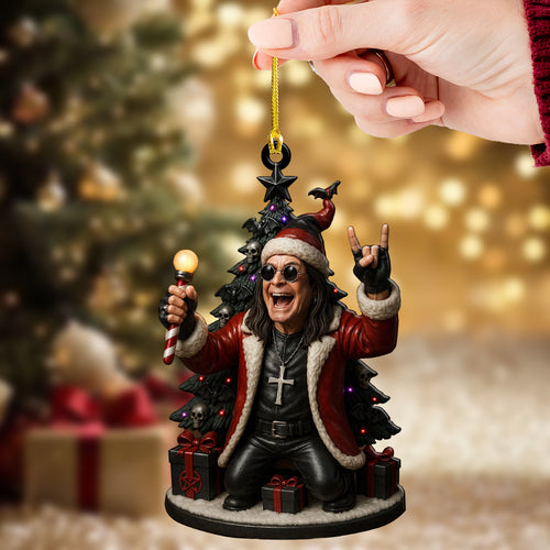 Ozzy Osbourne Custom Shape 2-side Printed Acrylic Ornament โ TMTHU672