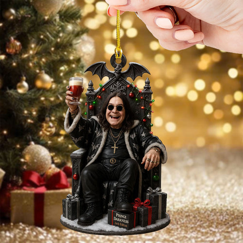 Ozzy Osbourne Custom Shape 2-side Printed Acrylic Ornament โ TMTHU673