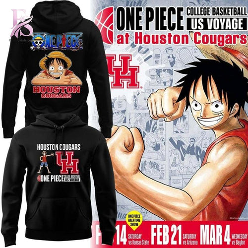 One Piece × Houston Cougars Hoodie