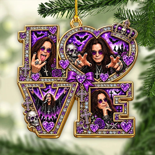 Ozzy Osbourne Custom Shape 2-side Printed Acrylic Ornament โ HOATT21670