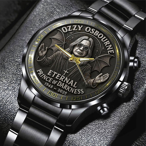 Ozzy Osbourne Black Stainless Steel Watch – MAITM 12454