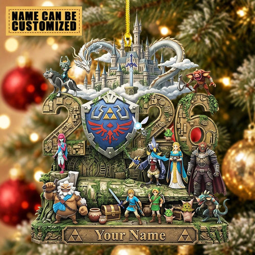 Personalized The Legend of Zelda 40th Anniversary Custom Shape 2-side Printed Acrylic Ornament โ TMTHU10023