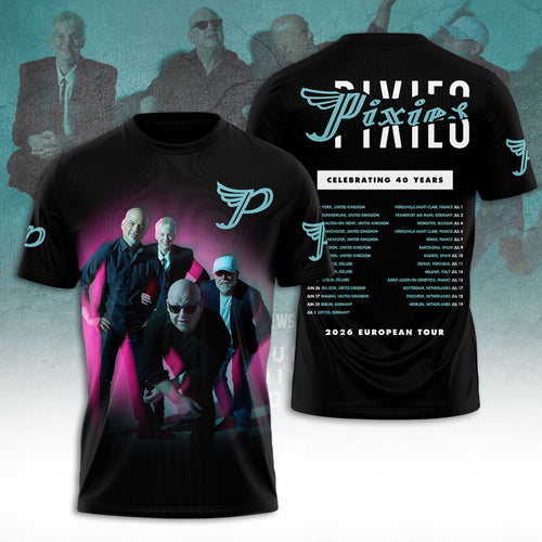 Pixies 40th Anniversary Tour 2026 3D Apparel – TANTN22546