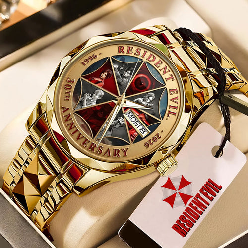Resident Evil 30th Anniversary Alloy Luxury Quartz Watch – TMTHU4180
