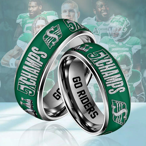 Saskatchewan Roughriders 2025 Grey Cup Champions Custom Alloy Ring – HOATT14763