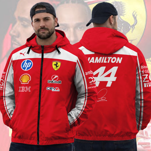 Scuderia Ferrari F1 Team x Lewis Hamilton 2026 3D Windbreaker Jacket – TANTN22481