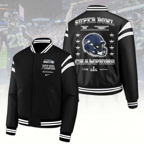 Seattle Seahawks 2025 Super Bowl LX Champions Varsity Jacket – TANTN21004