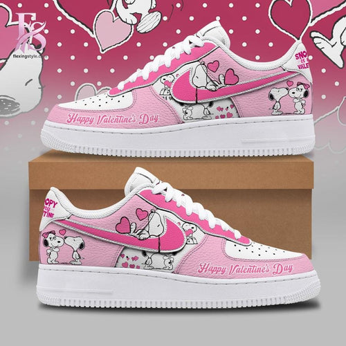 Snoopy Happy Valentines Day Air Force Shoes