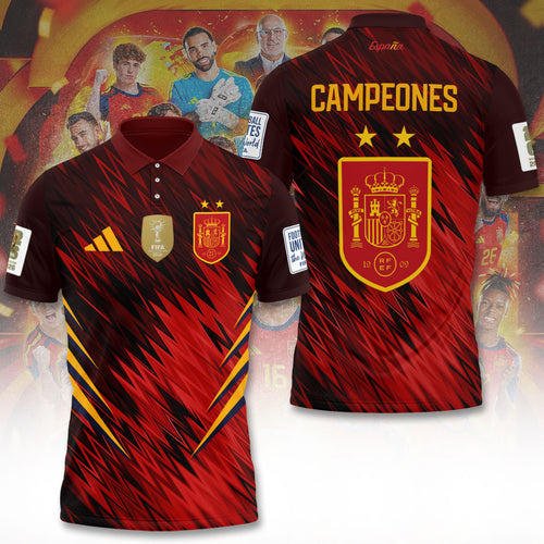 Spain National Team 2026 FIFA World Cup Champions 3D Apparel – TANTN24427
