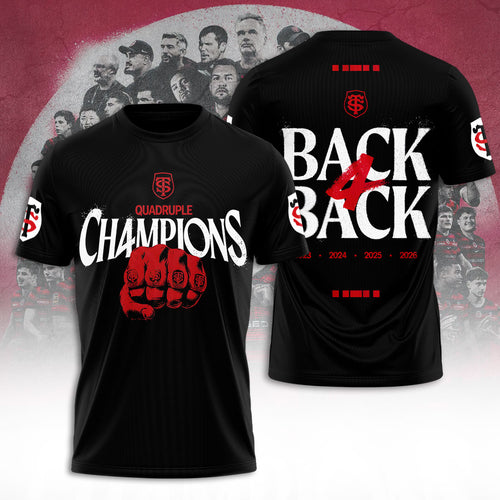Stade Toulousain 4 Time French Champions 2026 3D Apparel – TANTN24017