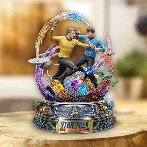 Star Trek 60th Anniversary 2026 Custom Shape Acrylic Plaque – TMTHU5483