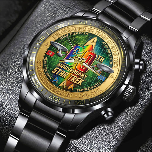 Star Trek 60th Anniversary Black Stainless Steel Watch – TMTHU7846