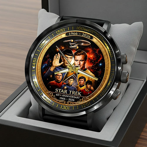Star Trek 60th Anniversary Black Stainless Steel Watch – HOATT15481
