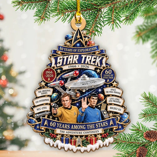 Star Trek 60th Anniversary Custom Shape 2-side Printed Acrylic Ornament – TANTN25760
