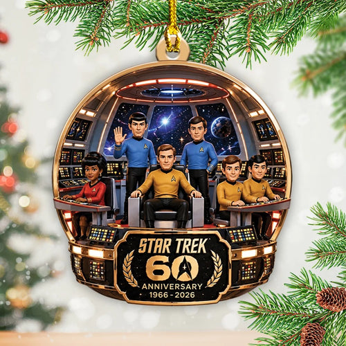 Star Trek 60th Anniversary Custom Shape 2-side Printed Acrylic Ornament – TANTN25965